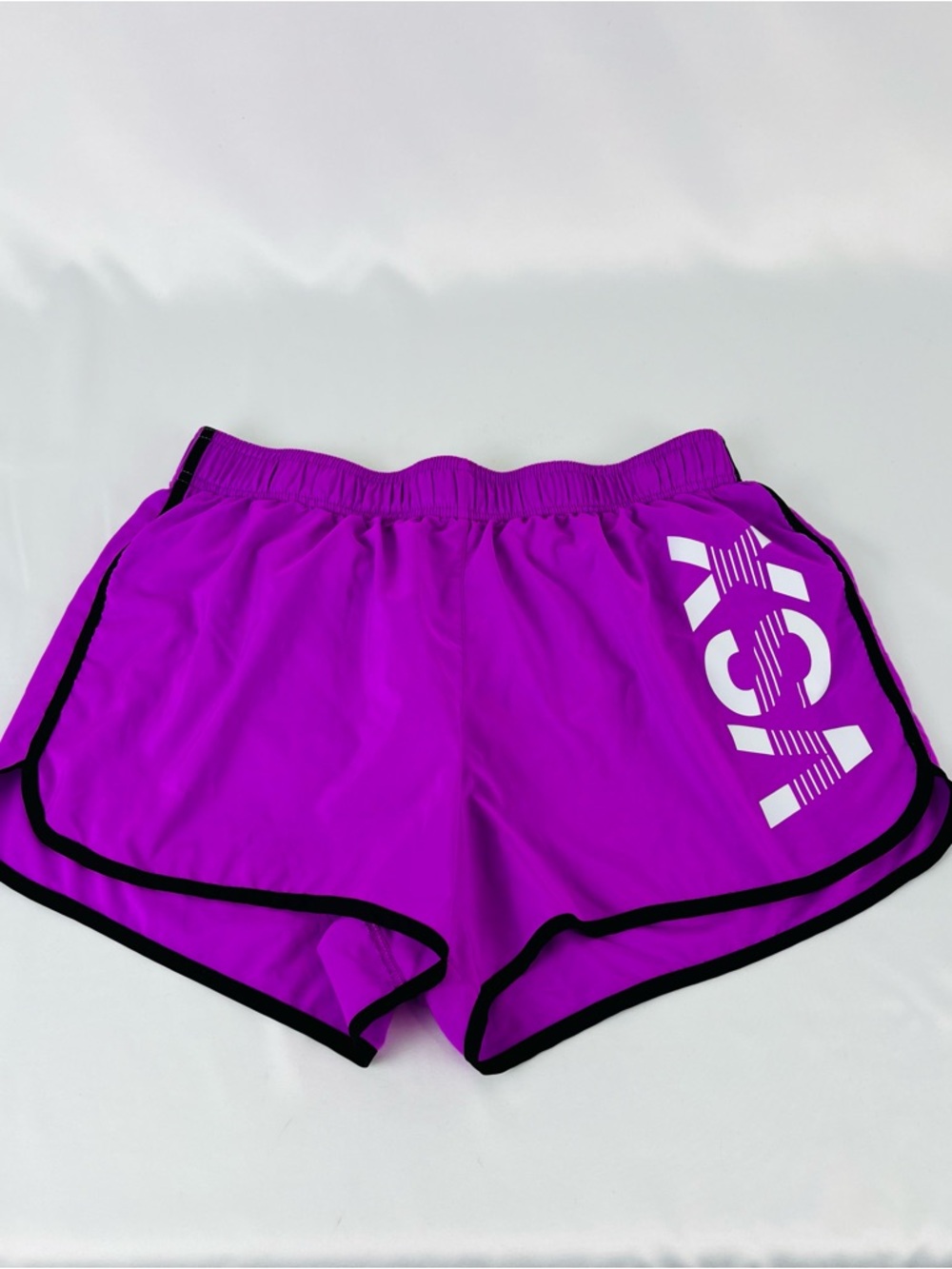 Victoria's Secret VSX Sport “The Player” Lined Running Shorts Purple White Sz S